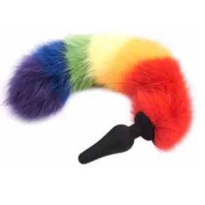 Plug Cola Rainbow Silicona