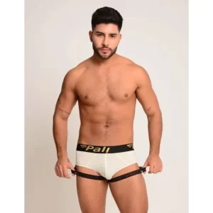 Brief con Liguero - Beige, M 40080