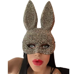 Antifaz Orejas de Conejo Perla