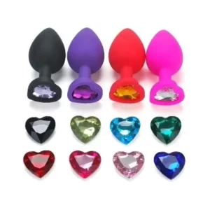 Plug Anal Joya Silicona Corazon Talla L