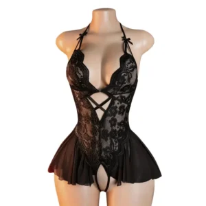 Body Con Encaje Negro